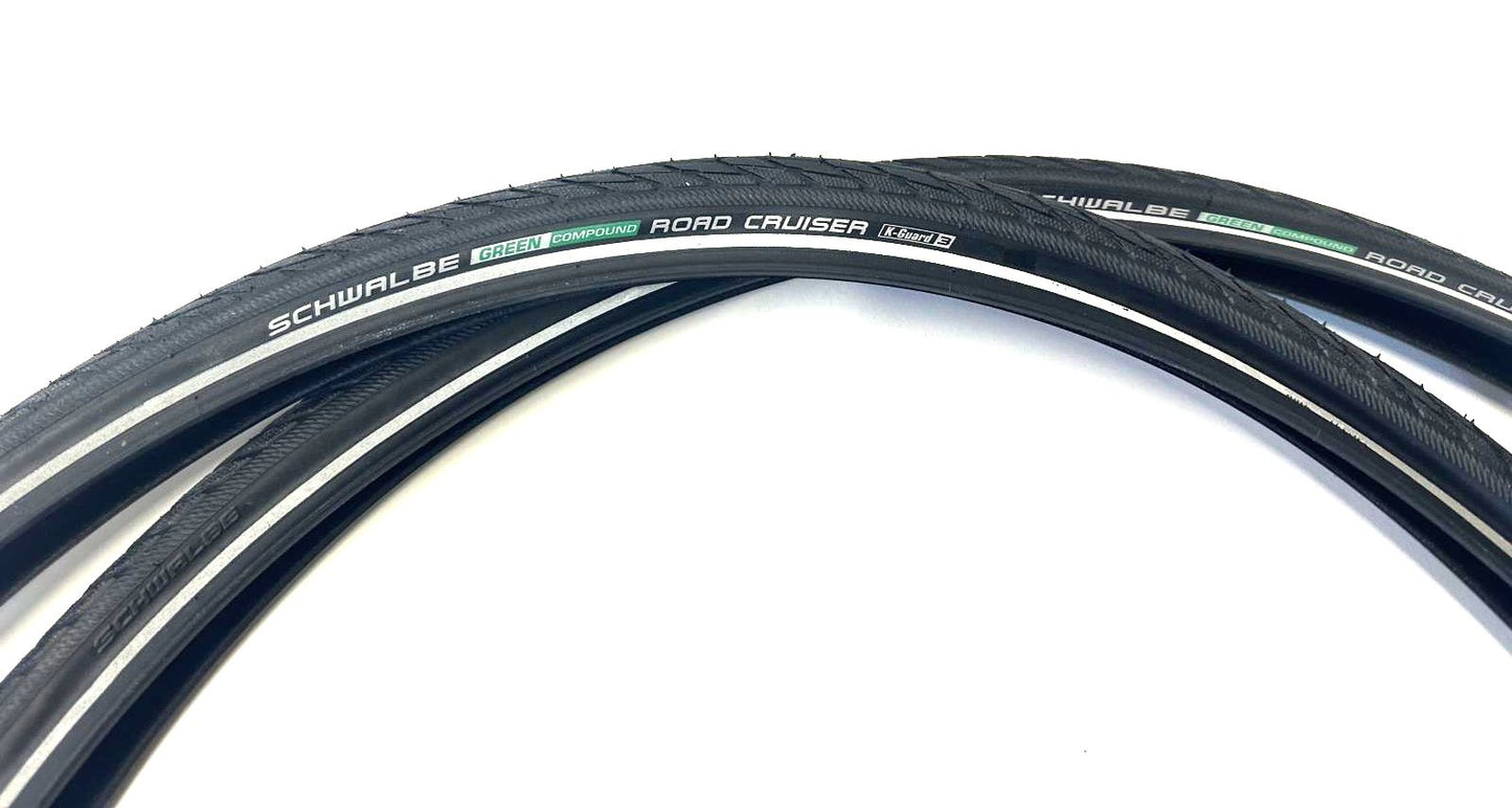 Lot of 4 SCHWALBE Road Cruiser Tire Twin K-Guard 3 700 x 40c Green Compound
