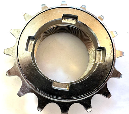 16 Tooth SINGLE SPEED FREEWHEEL DICTA Chrome Plated 1/2"-1/8" BMX COG, SPROCKET
