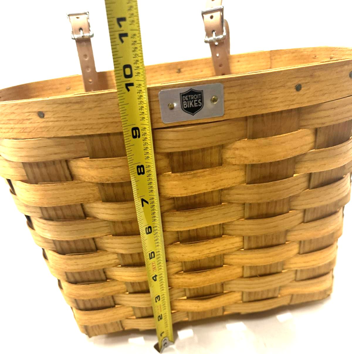 Detroit Bikes Handlebar Large Front Bicycle Walker Basket Honey by Peterboro