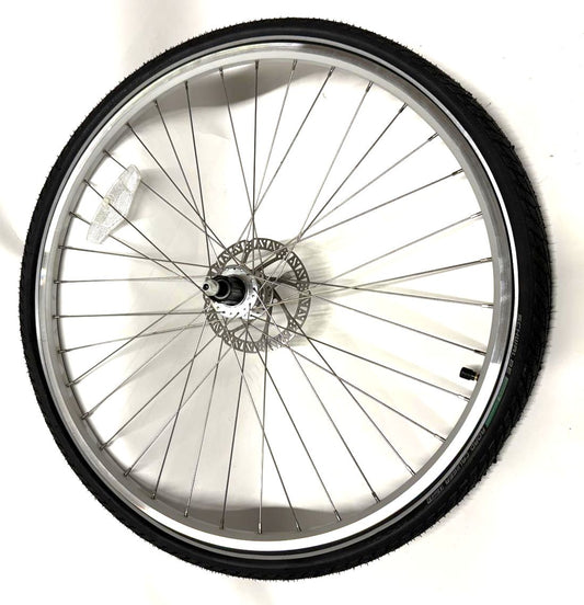 Road Bike Alloy Disc QR Rear Wheel 700c HG 11-12s135mm 36 Sp with Tire and Tube