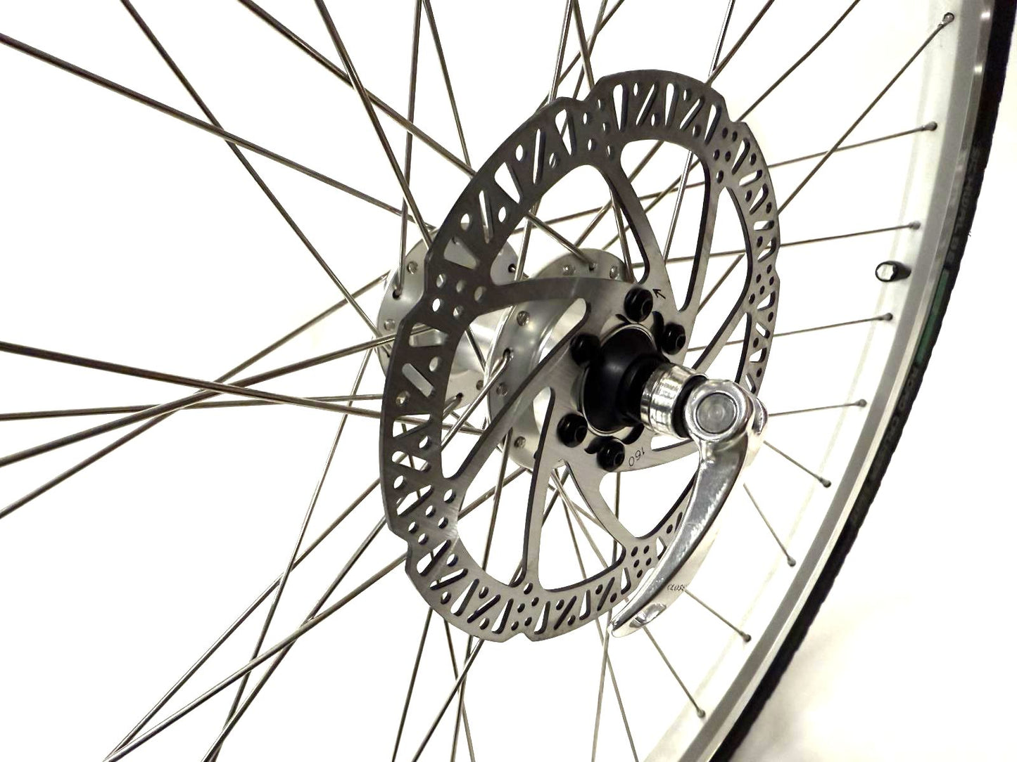 Road Bike Alloy Disc QR Front Wheel 700c 100mm 36 Spoke with Tire and Tube New