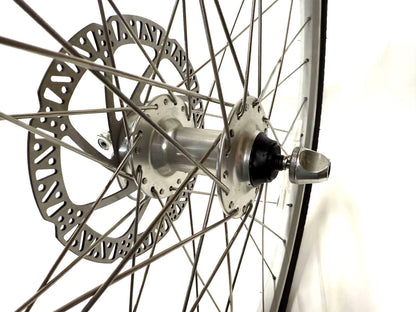 Road Bike Alloy Disc QR Front Wheel 700c 100mm 36 Spoke with Tire and Tube New
