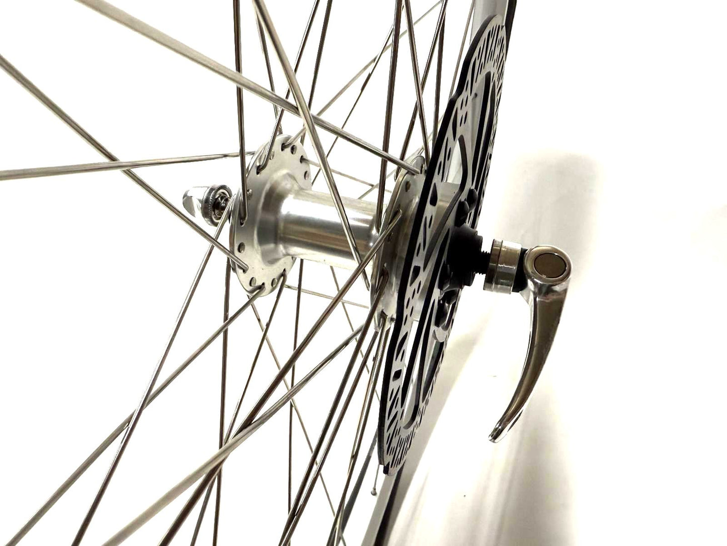 Road Bike Alloy Disc QR Front Wheel 700c 100mm 36 Spoke with Tire and Tube New