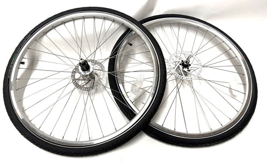 Road Bike Alloy Disc QR F+R Wheelset 700c HG 8-11s 135mm 100mm w/Tire and Tube