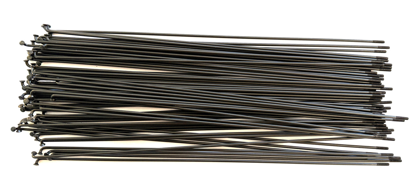 DT SWISS Champion Round Black Spokes Black J-bend 2.0 mm 258mm 100/Count Bulk
