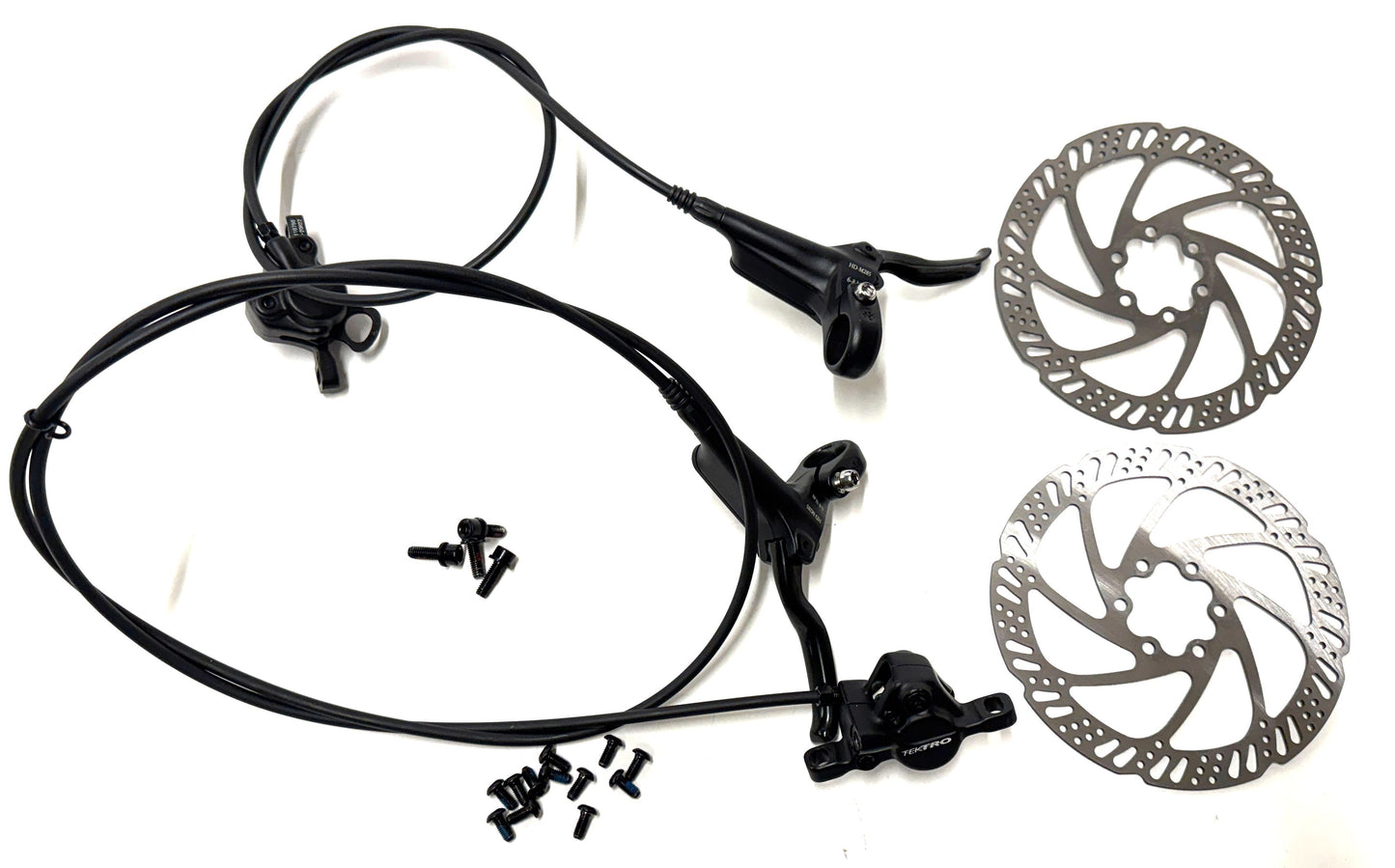 Tektro HD-M285 Hydraulic MTB Disc Brake Set  760mm F / 1400mm R. + 160mm Rotors