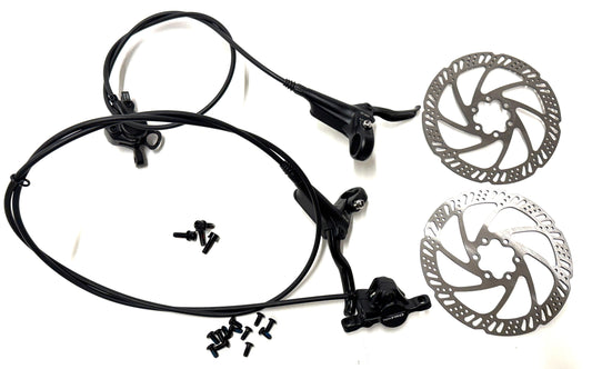 Tektro HD-M285 Hydraulic MTB Disc Brake Set  760mm F / 1370mm R. + 160mm Rotors