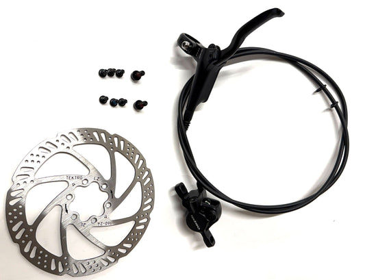 Tektro HD-M285 Hydraulic MTB Rear Bike Disc Brake Set  1400mm  + 160mm Rotor