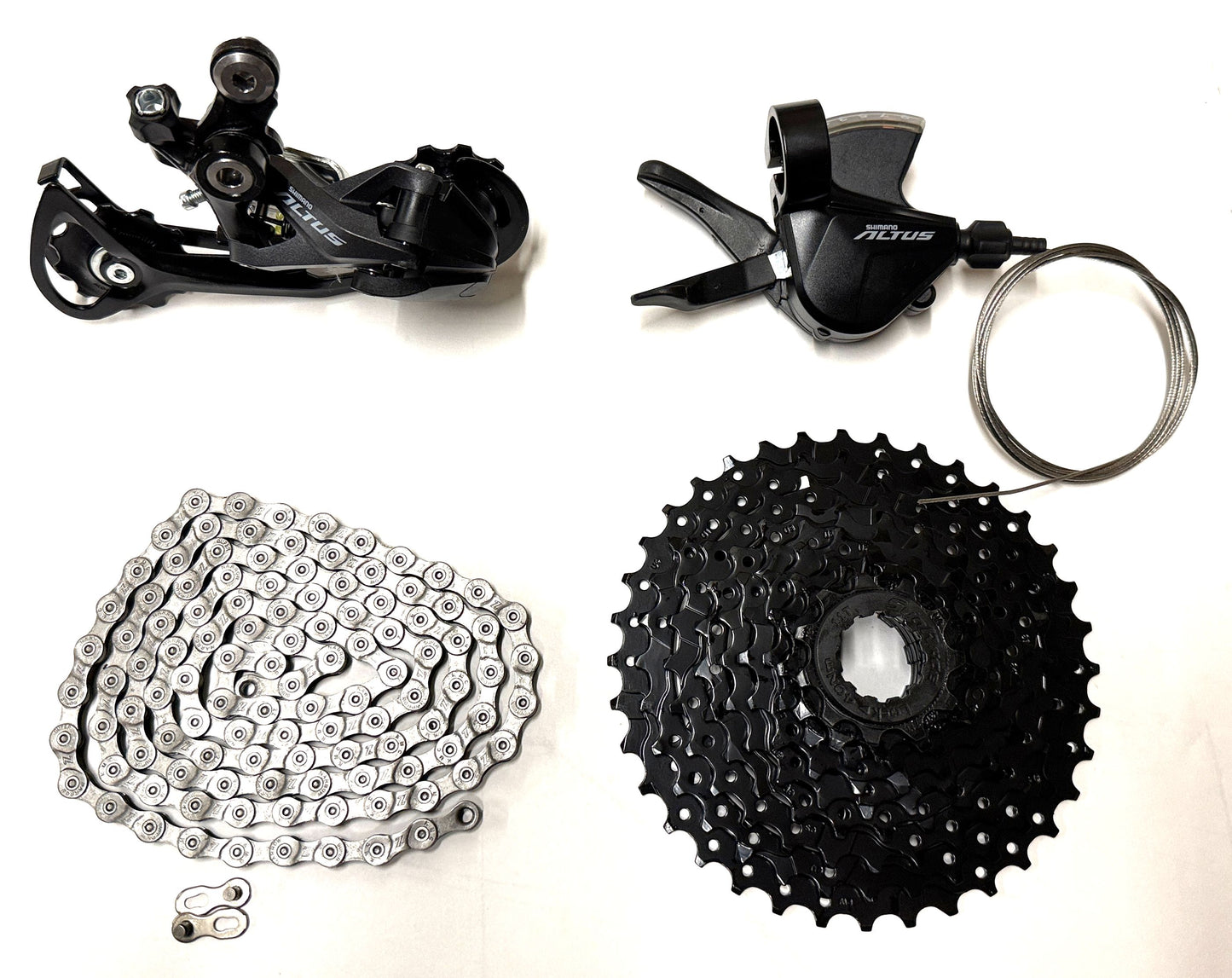 Shimano Altus, SunRace, KMC Z  Drivetrain Kit Mountain Groupset 11-36 9-speed