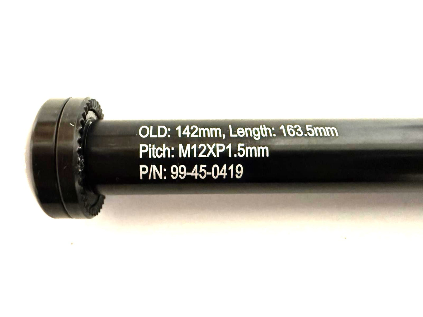 Diamondback Alloy Bike Rear Thru Axle OLD 142mm 12mm x 163.5mm Bolt On 1.5 Pitch