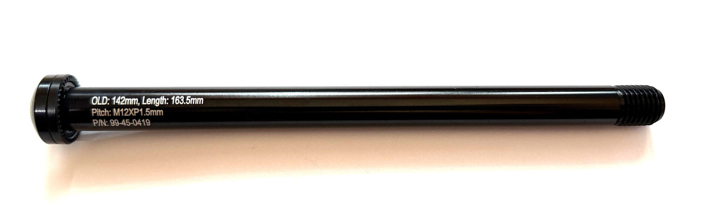 Diamondback Alloy Bike Rear Thru Axle OLD 142mm 12mm x 163.5mm Bolt On 1.5 Pitch