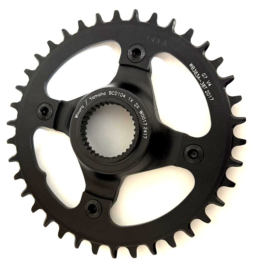 FSA E Bike Chainring 104 BCD 38t for PW-X includes spider fits Yamaha W0017