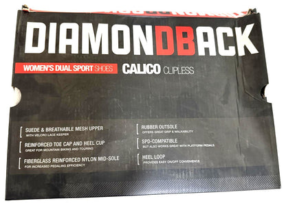Diamondback Calico Women's Dual Sport Biking Clipless Shoes Cycling 9.5 US 43