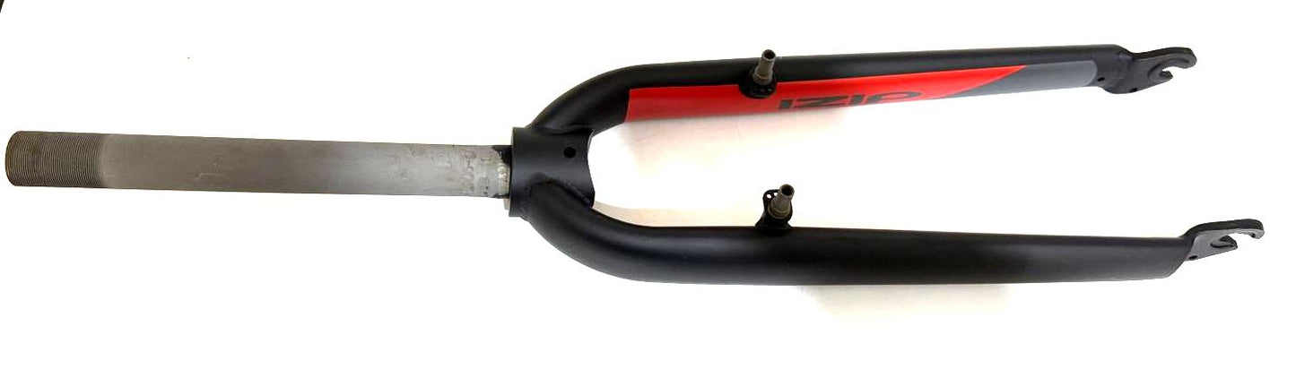 IZIP 1 1/8" 392mm Axle-to-Crown 26" Threaded Steel Bike Fork 100 QR V-Brake NEW