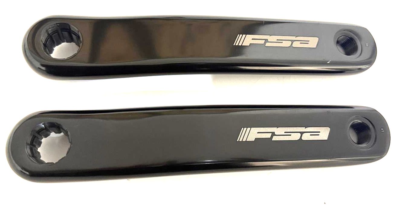 FSA Metropolis E Bike ISIS Alloy Crankarm Armset Polished Black 172.5mm CK-632 B