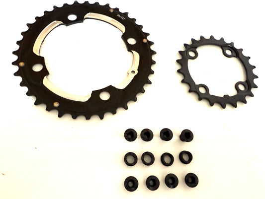 FSA 2x E-Bike Chainring 104BCD / 64BCD 36 / 22 tooth Alloy / Steel  WA273 WCO063