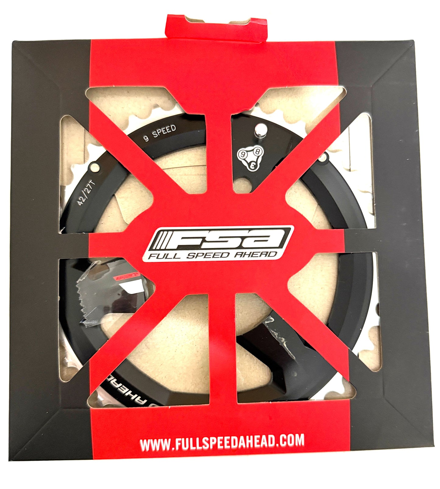 FSA Full Speed Ahead 386 Super MTB Chainring BCD86 mm 42T  3-Bolt 9 Speed WA249