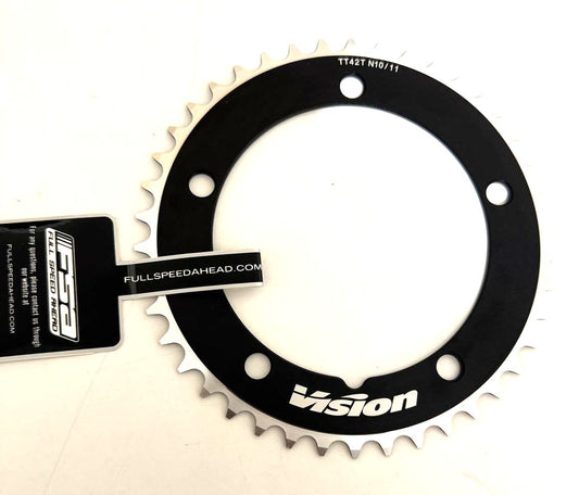 FSA Vision Aero TT Road Bike Chainring 130 BCD 5 -Bolt  42T 10-11 Speed  WB059