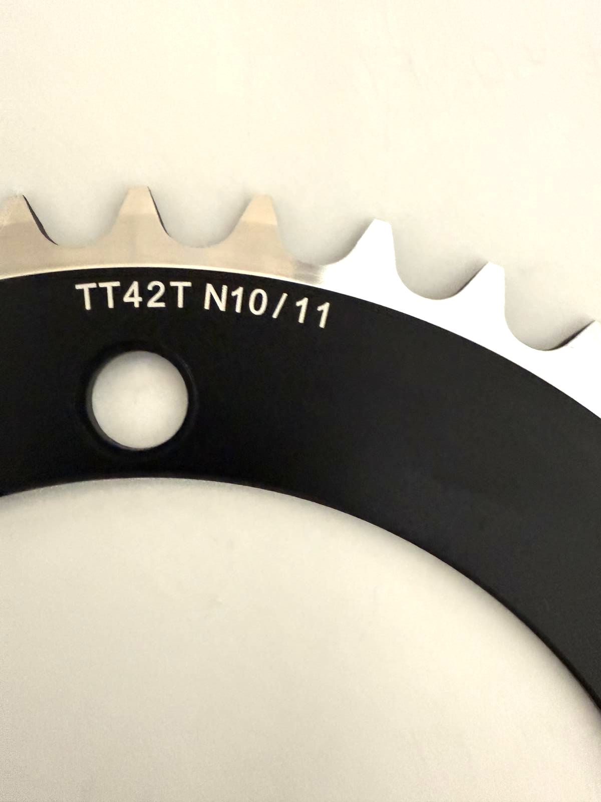 FSA Vision Aero TT Road Bike Chainring 130 BCD 5 -Bolt  42T 10-11 Speed  WB059