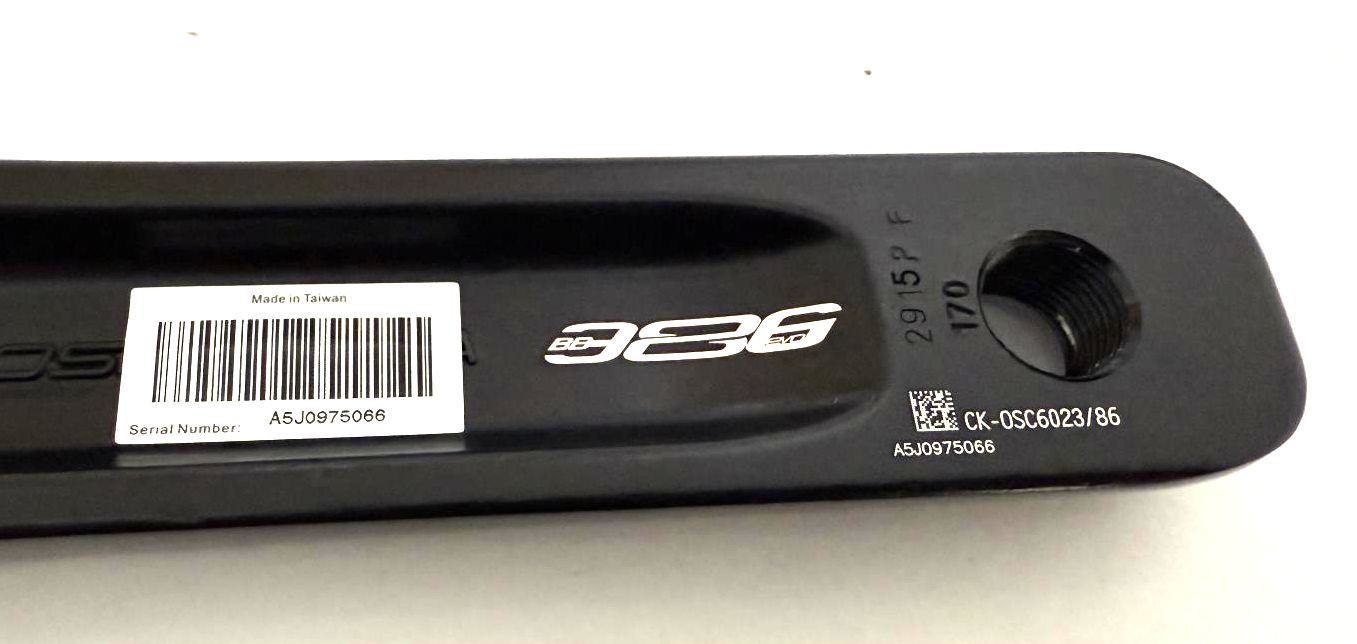 FSA Gossamer 386EVO Left 170mm Alloy Crankarm Crank Arm CK-0S6023/86 New
