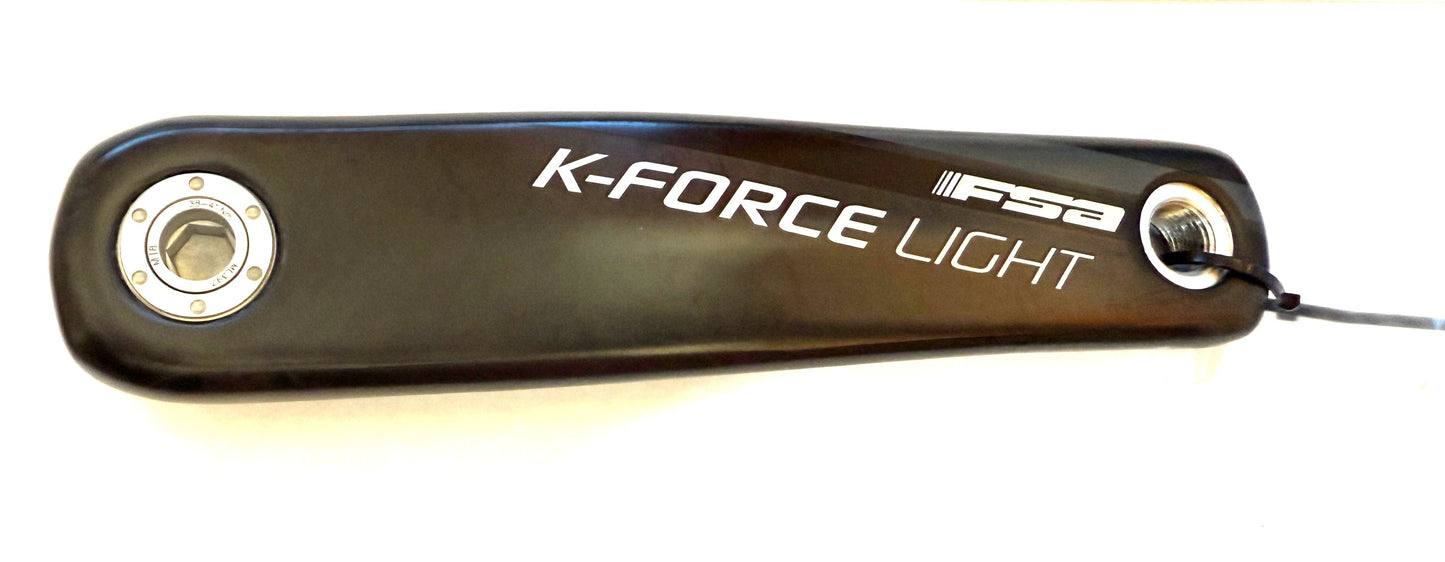 FSA K-Force Light Left 175mm BB30 Carbon Bike Crankarm Crank Arm BLACK