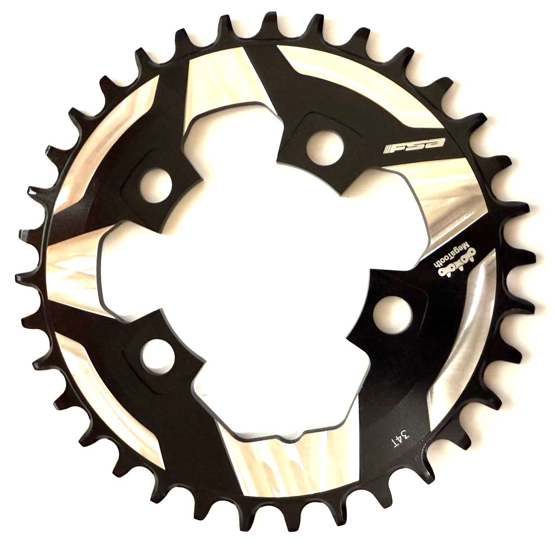 FSA K-Force MTB ABS BCD76 34 tooth Alloy MTB 4 Bolt Bike 1x11 Chainring WB335
