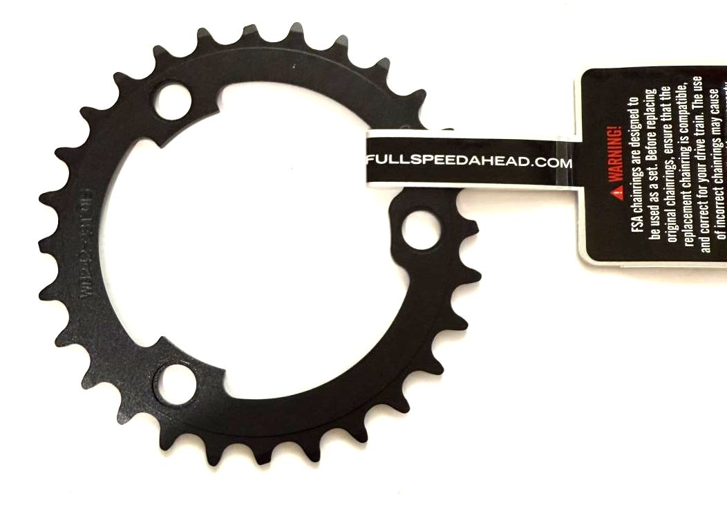 FSA Afterburner Super MTB BCD86 28 tooth Alloy MTB Chainring WA242 3 Bolt m10