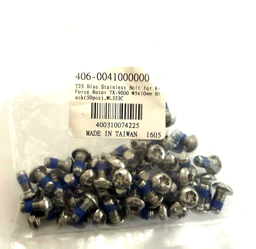 Lot of 50 M5*10mm Mountain Bike Brake Rotor Bolts screws T25 MTB Stainless