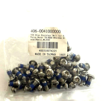 Lot of 50 M5*10mm Mountain Bike Brake Rotor Bolts screws T25 MTB Stainless