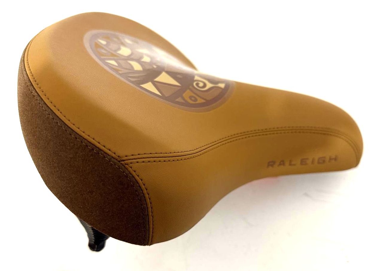 Raleigh Velo Comfort Cruiser Hybrid Bike Wide Saddle / Seat Brown (No Clamp) NEW