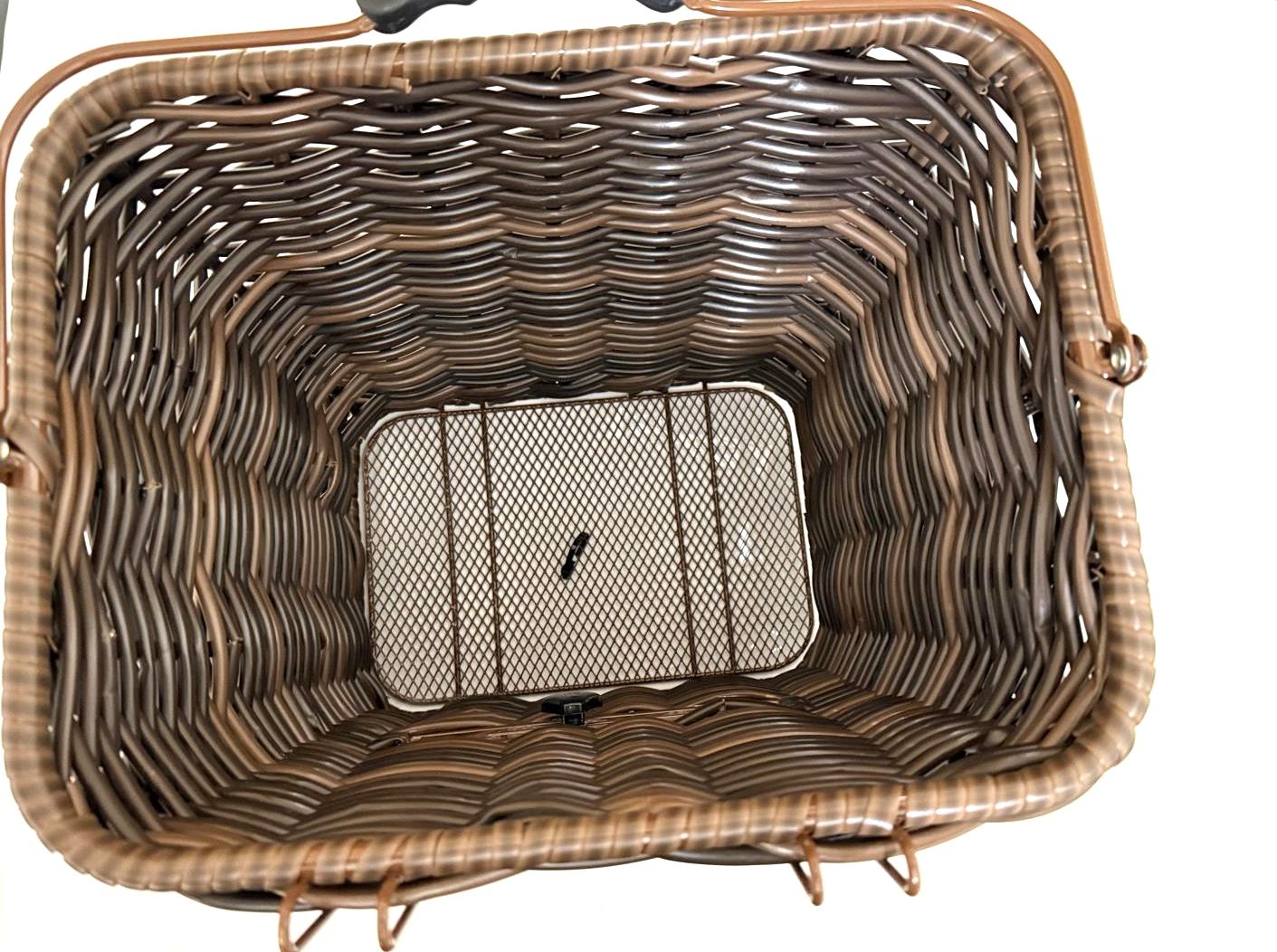 RALEIGH Superbe RR Wicker Pannier Bike Bicycle Basket Brown with Handle TP-339W