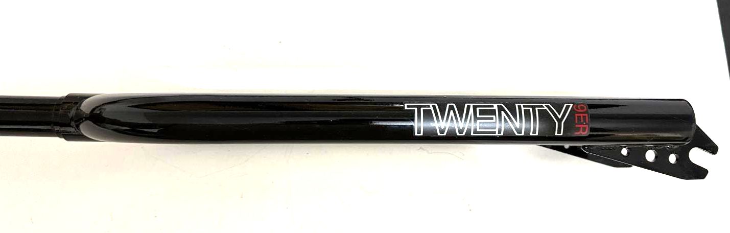 Framed 29" BMX Chromoly Black Bike 1 1/8 Threadless Fork 3/8 Axle to Crown 430mm