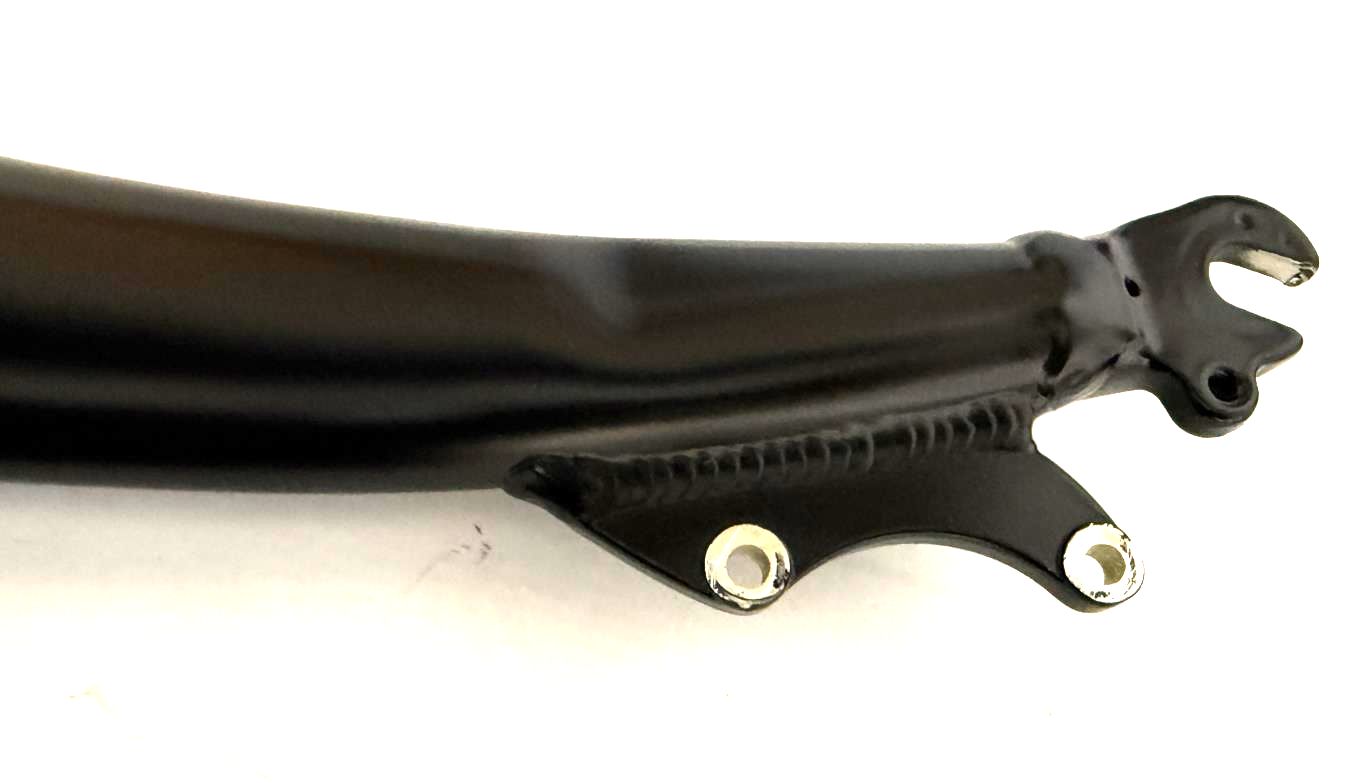 Raleigh 1 1/8" 26" Threaded Alloy Bike Fork 100mm QR Disc Axle - Crown 420mm BLK