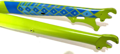 IZIP E-Bike 1 1/8" 27.5" Threadless Alloy Bike Fork 100mm QR Disc Ax-Cr 430mm