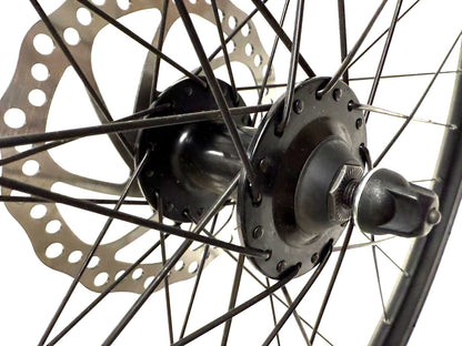 Front QR Alloy Disc Aero Wheel 700c 36 Spoke + Thick Slick WTB Tire and Rotor