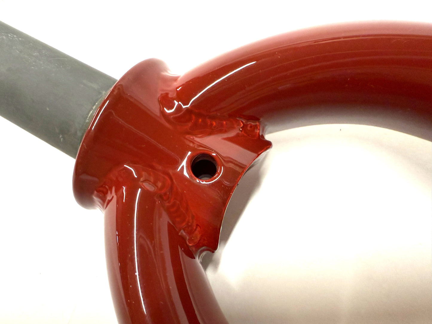 Raleigh 1 1/8" 26" Threaded Steel Bike Fork 100mm QR Disc Axle-Crown 410mm Red