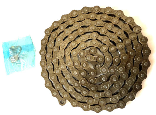 KMC Z51 3/32" 7 to 8 Speed Bike Chain 116L Links with Master Fits Shimano SRAM