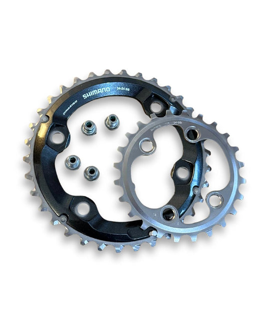 Shimano Deore XT M8000 2x11 Chainring Set – 34T Outer + 24T Inner, 11-Speed