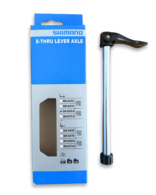 Shimano SM-AX56-B Rear Thru-Axle – 12×148 mm, 177 mm, Lightweight Hollow Design