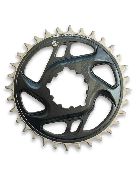 SRAM Eagle X-Sync 2 32T Aluminum Chainring – Direct Mount, 6 mm Offset, 10-12-Speed