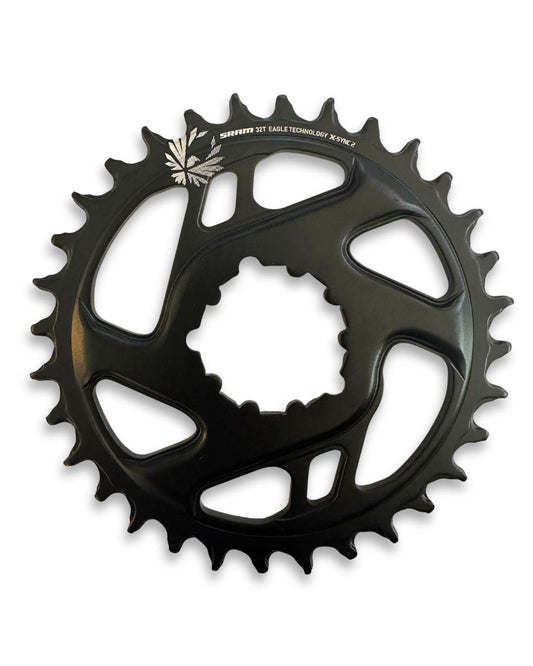 SRAM Eagle X-Sync 2 32T Aluminum Chainring – Direct Mount, 3 mm Offset, 10-12-Speed Black