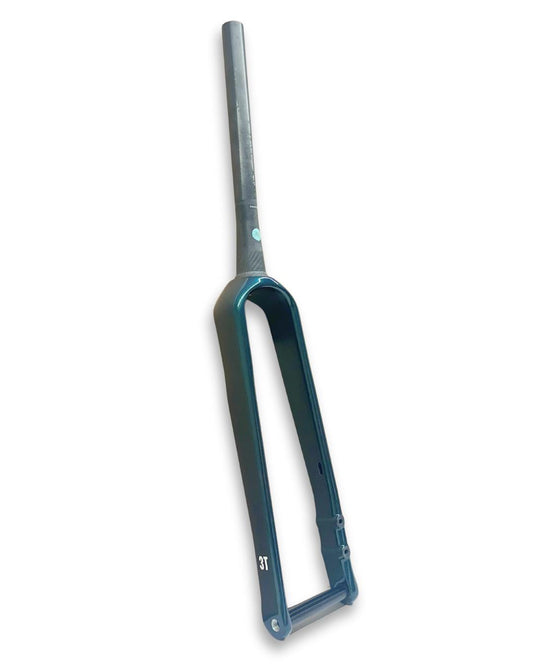 3T Exploro Ultra Gravel Carbon Fork – 375mm A-C, 62mm Rake Racing Green