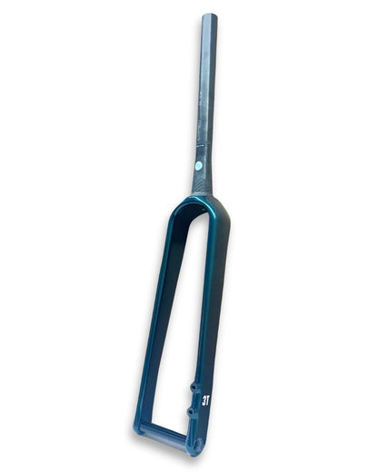 3T Exploro Ultra Gravel Carbon Fork – 375mm A-C, 62mm Rake Racing Green