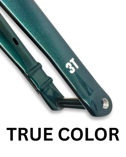 3T Exploro Ultra Gravel Carbon Fork – 375mm A-C, 62mm Rake Racing Green