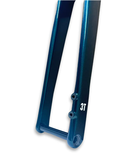 3T Exploro Ultra Gravel Carbon Fork – 375mm A-C, 62mm Rake Racing Green