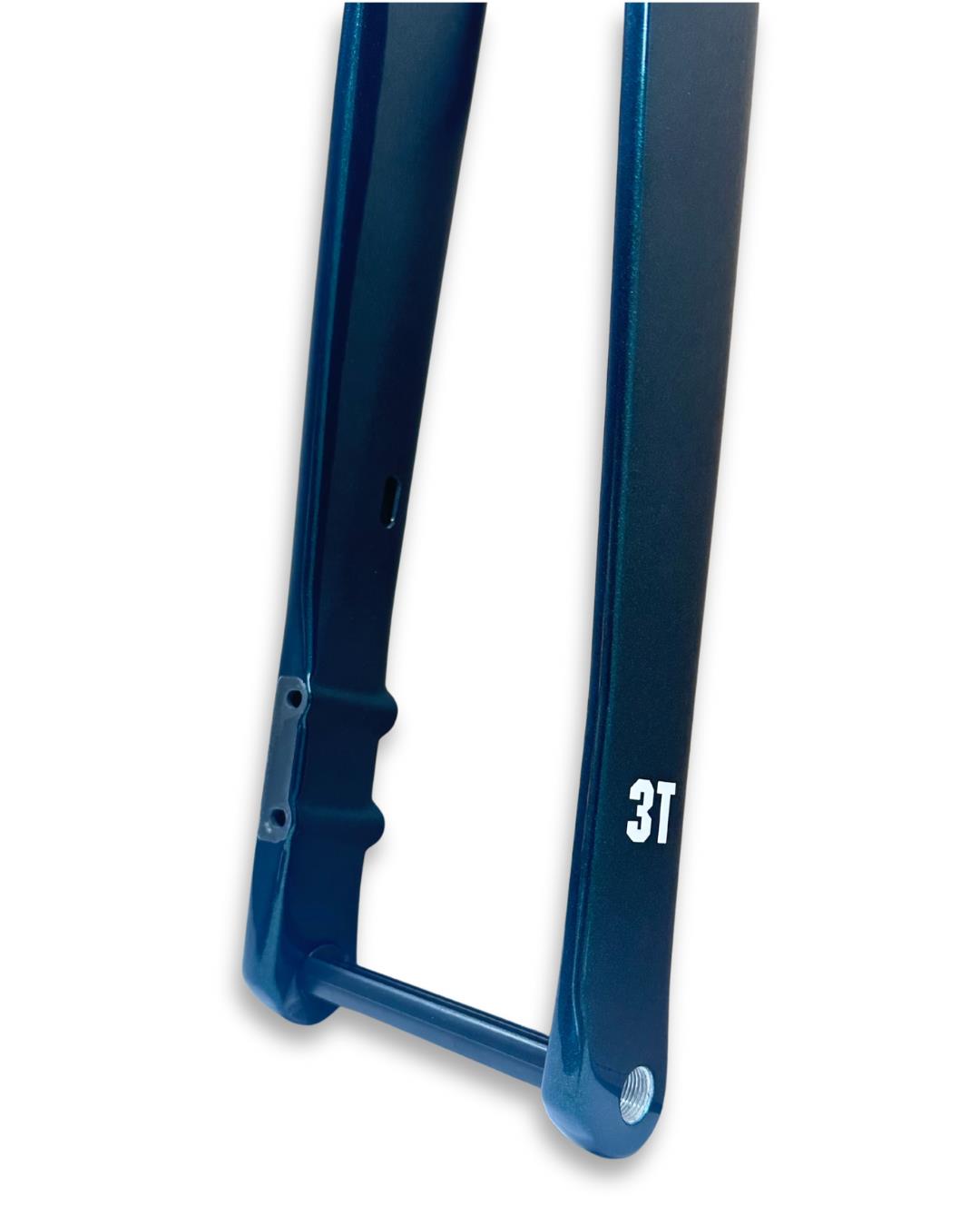 3T Exploro Ultra Gravel Carbon Fork – 375mm A-C, 62mm Rake Racing Green