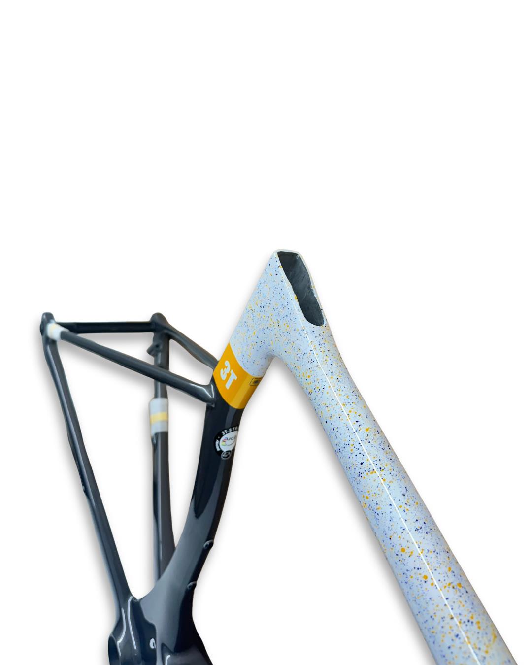 3T Strada TEAM Carbon Frame Grey/Gold M + Parts Included