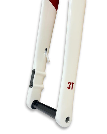 3T Exploro RaceMax Carbon Gravel Fork 700c Disc 380mm A-C Red/White
