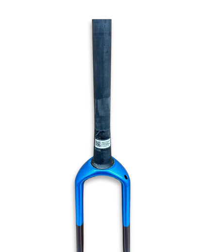 3T Exploro RaceMax Carbon Gravel Fork — 700c Disc 380mm A-C Blue/Brown