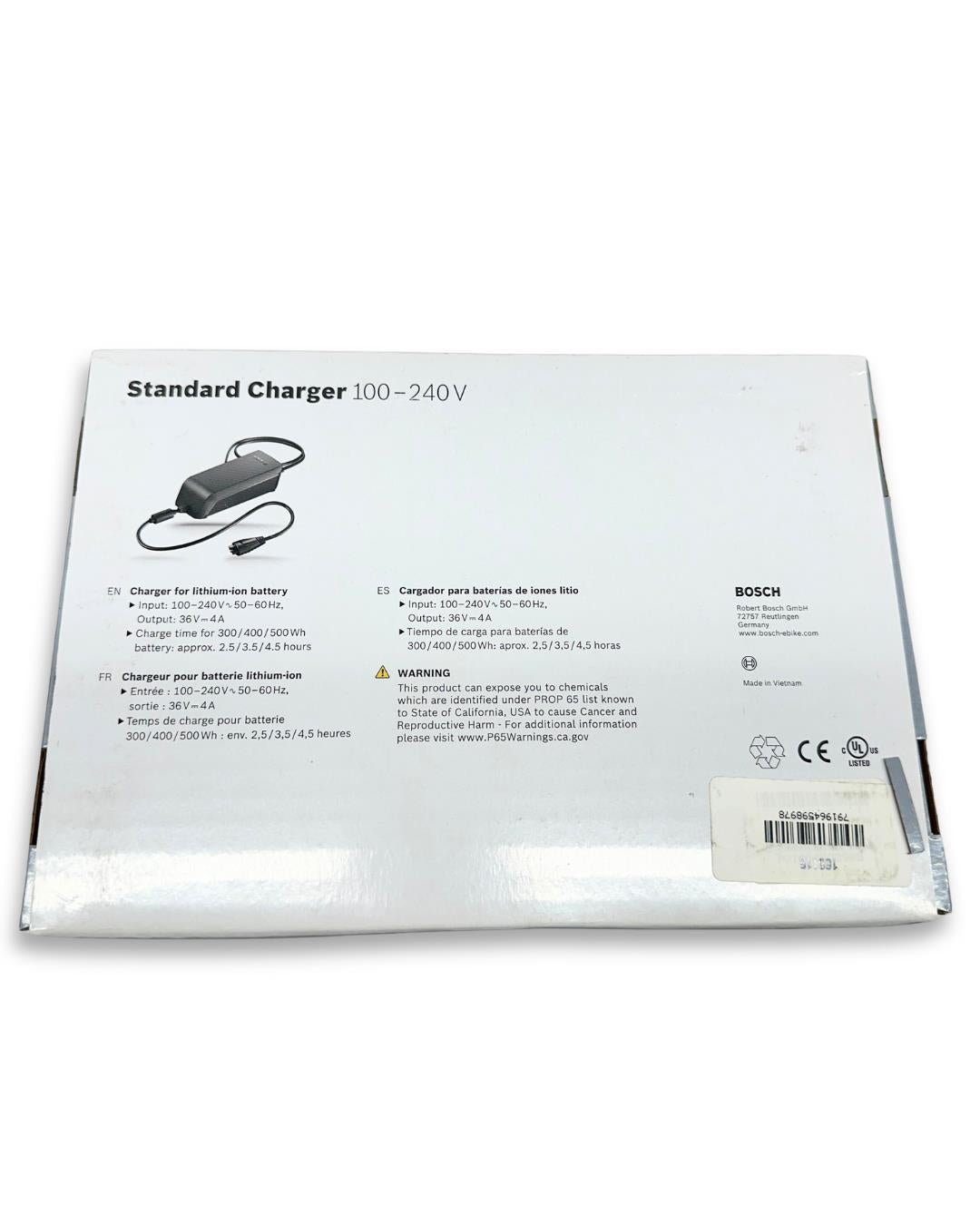 Bosch Standard Charger 4A 36V eBike Battery Charger BCS210